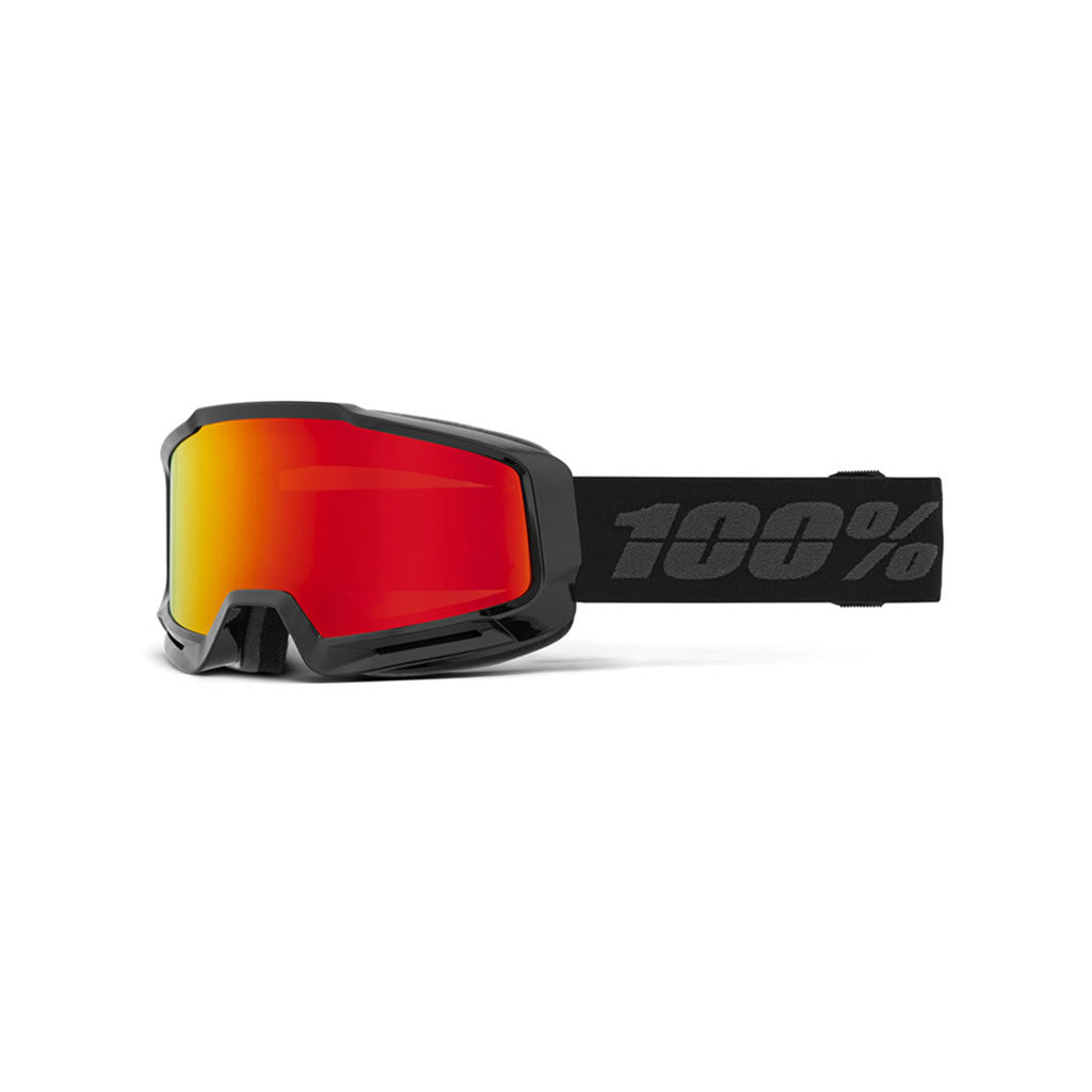 En Skibrille, Okan i farven Hiper sort/rød/Mirror rød