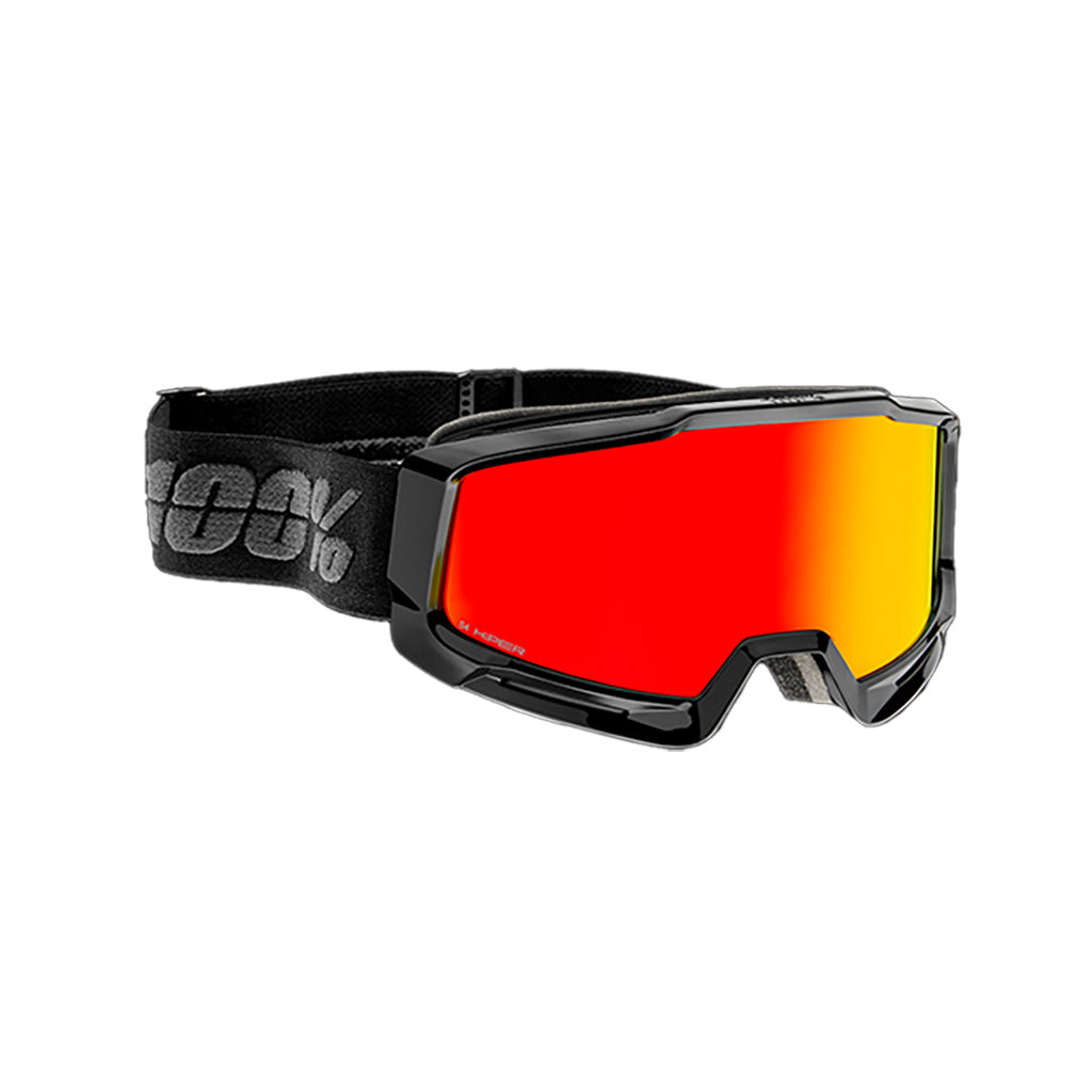 En Skibrille, Okan i farven Hiper sort/rød/Mirror rød set fra venstre side