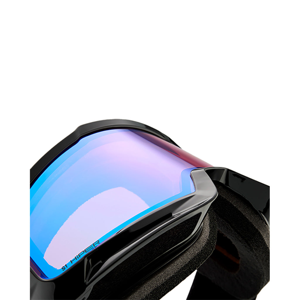 En Skibrille, Okan i farven Hiper sort/Turquoise/Mir. Turquoise nærbillede