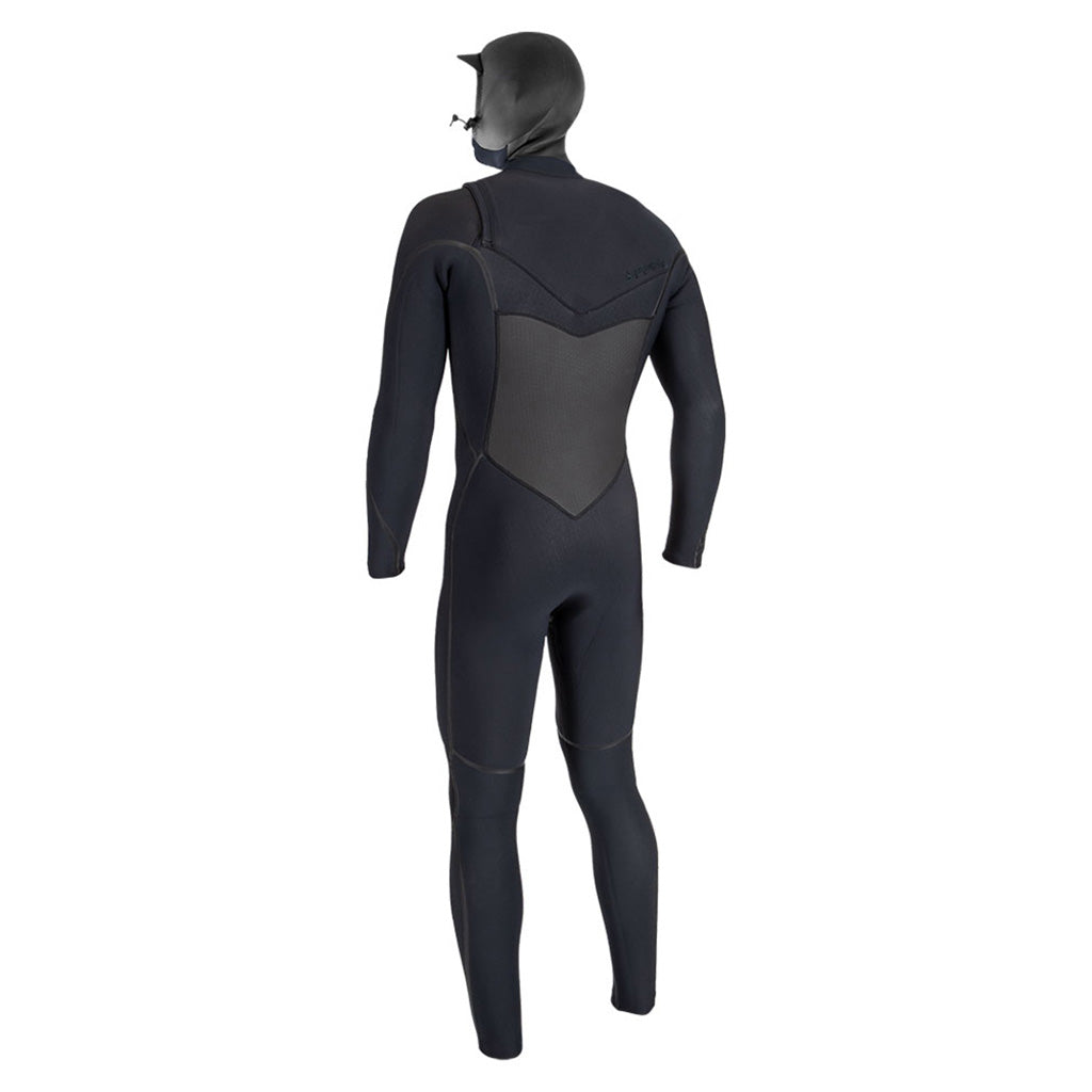 Psycho Tech 6/4 Chest Zip W/Hood Våddragt set bagfra