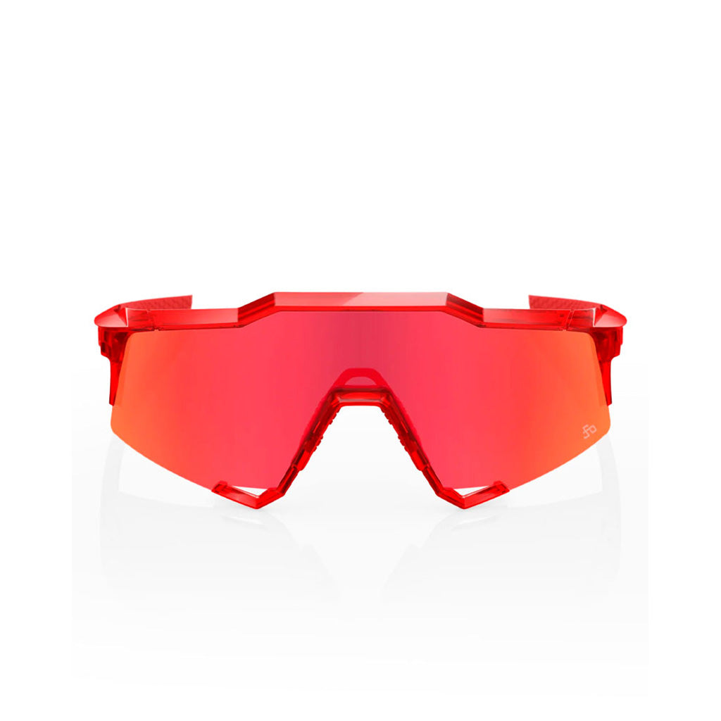 Speedcraft Solbriller i farven Gloss Translucent rød / Hiper rød Mirror set forfra