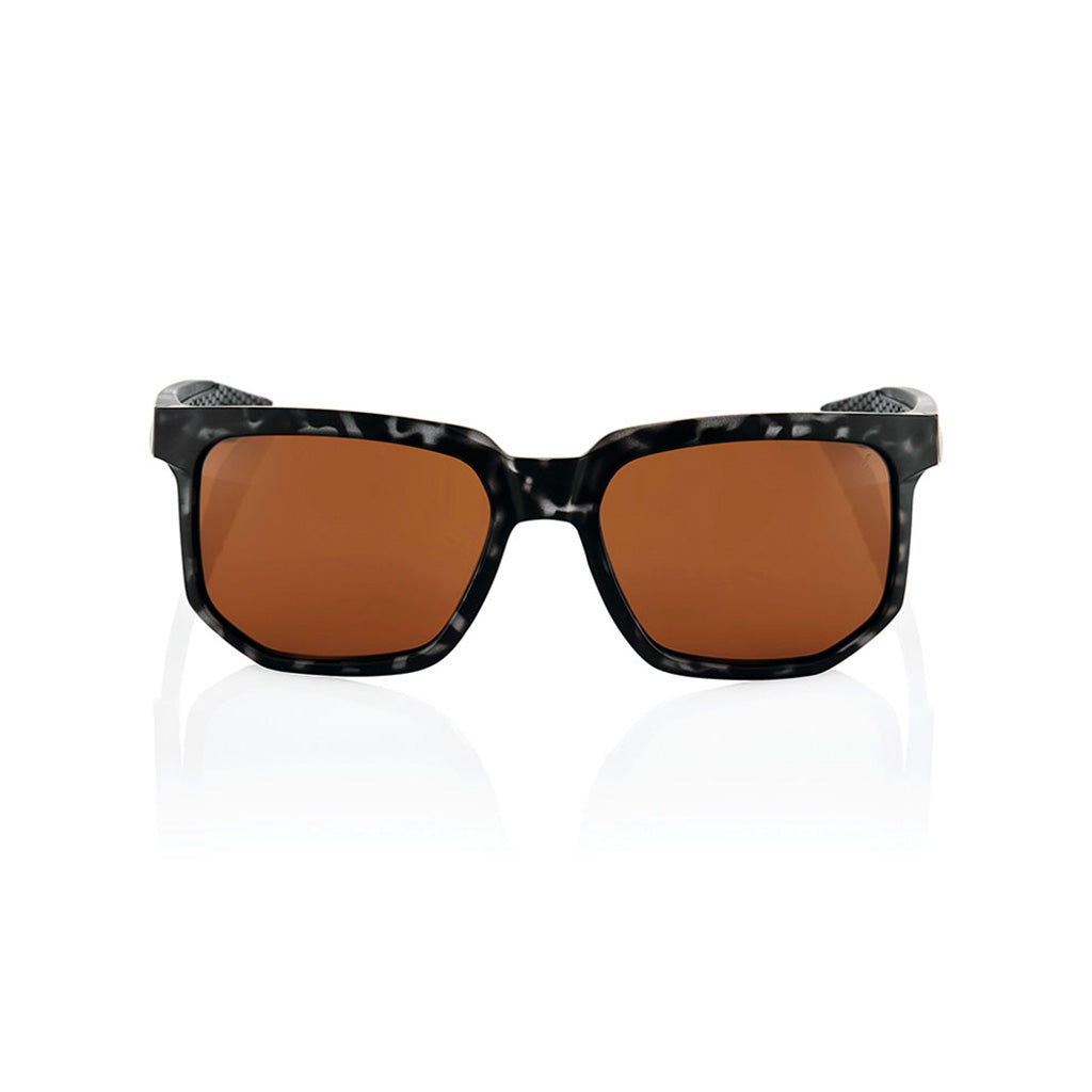 Centric Solbriller i farven Matte sort Havana set forfra