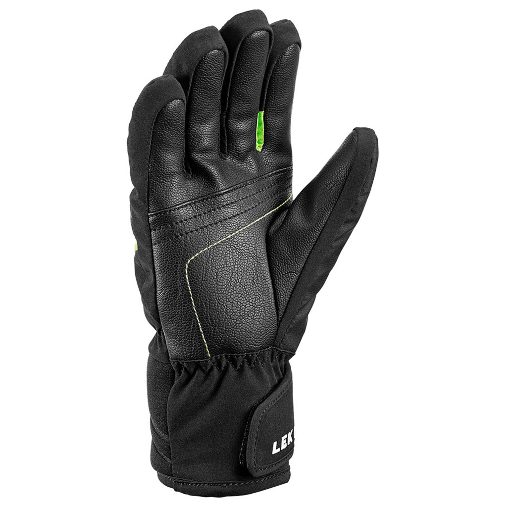 Max Handsker i farven sort Lime set fra siden