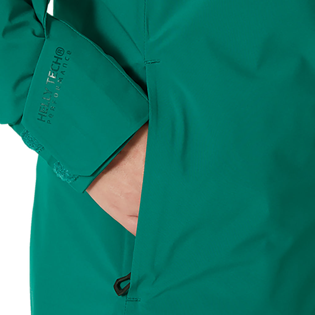 En Skijakke, Powshot i farven Emerald nærbillede