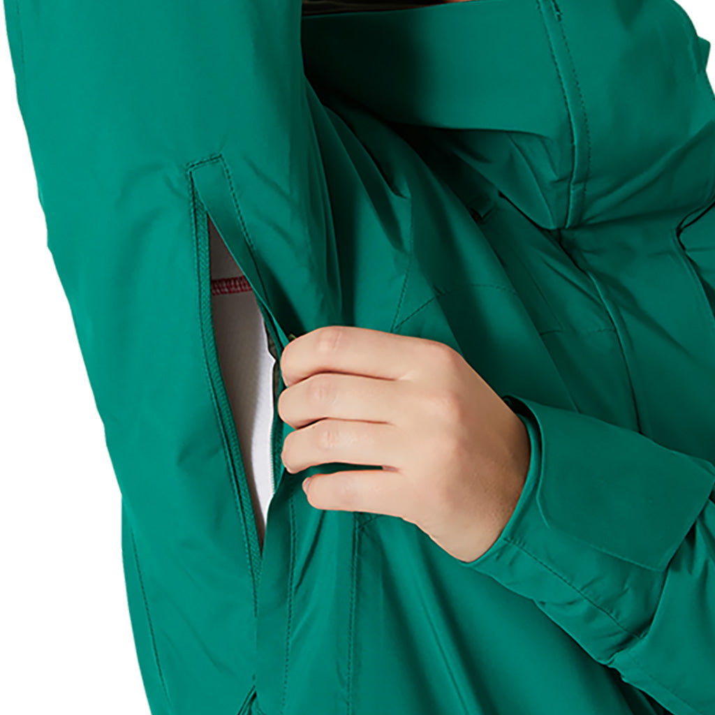 En Skijakke, Powshot i farven Emerald nærbillede