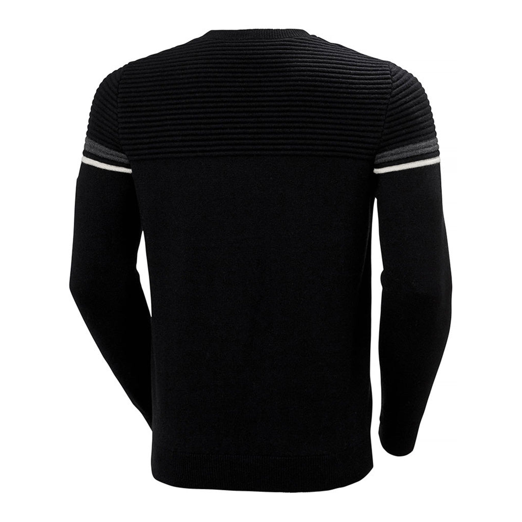 Carv Knitted Midlayer i farven sort set bagfra