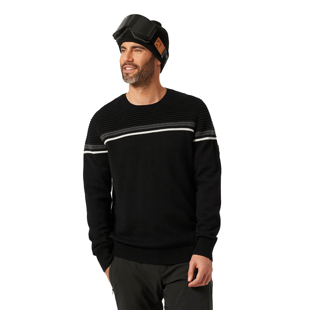 Carv Knitted Midlayer i farven sort set forfra