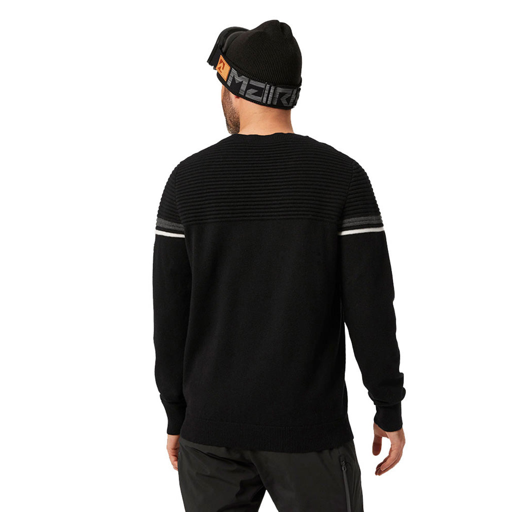 Carv Knitted Midlayer i farven sort set bagfra