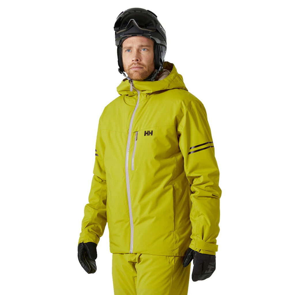 En Skijakke, Swift Team i farven Bright Moss set forfra