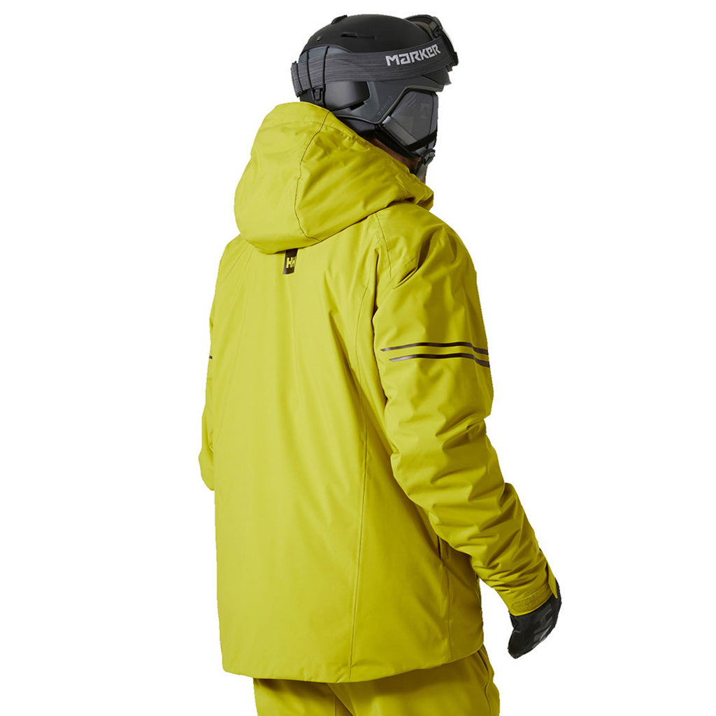 En Skijakke, Swift Team i farven Bright Moss set bagfra