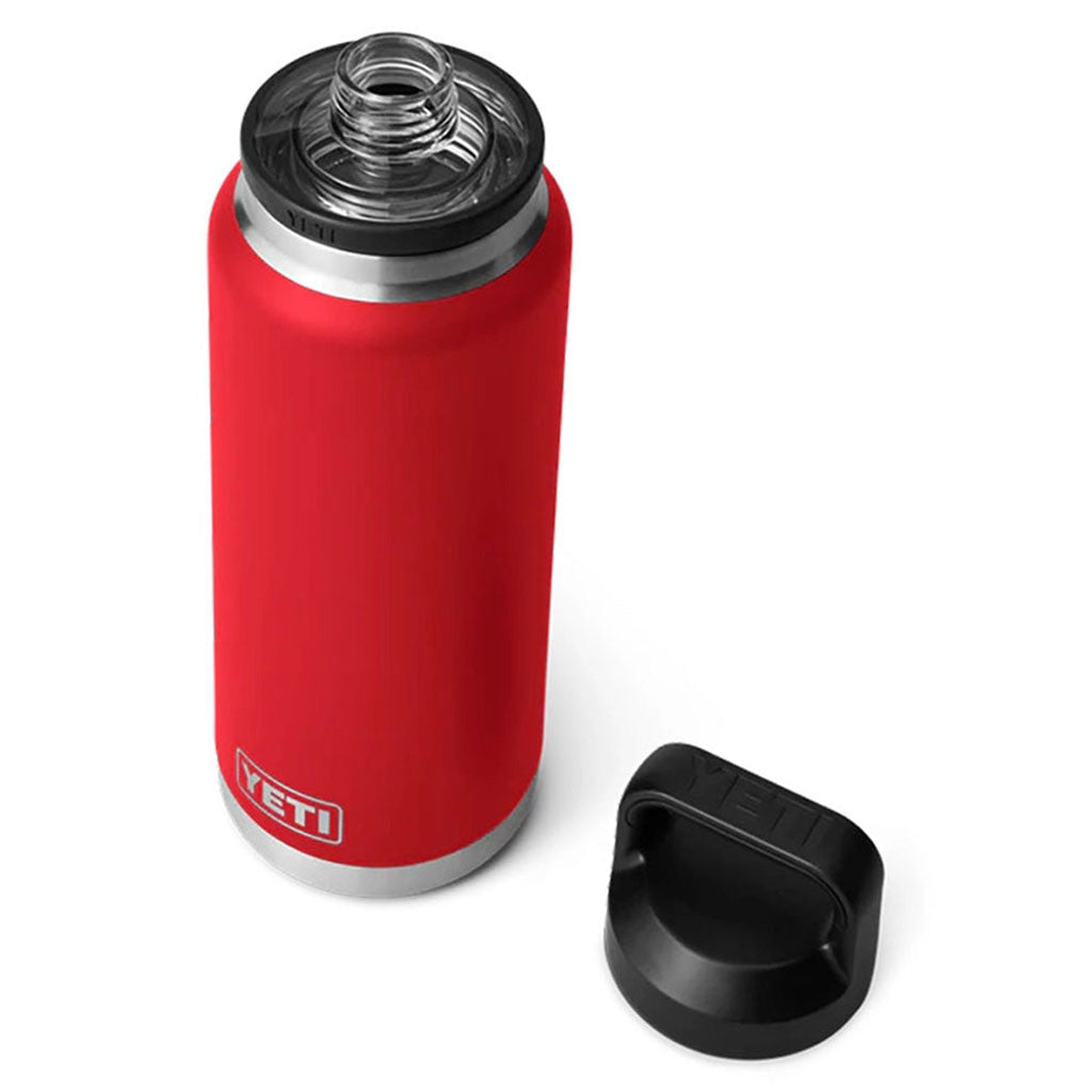 Rambler 36 Oz Bottle Chug i farven Rescue rød top-ned