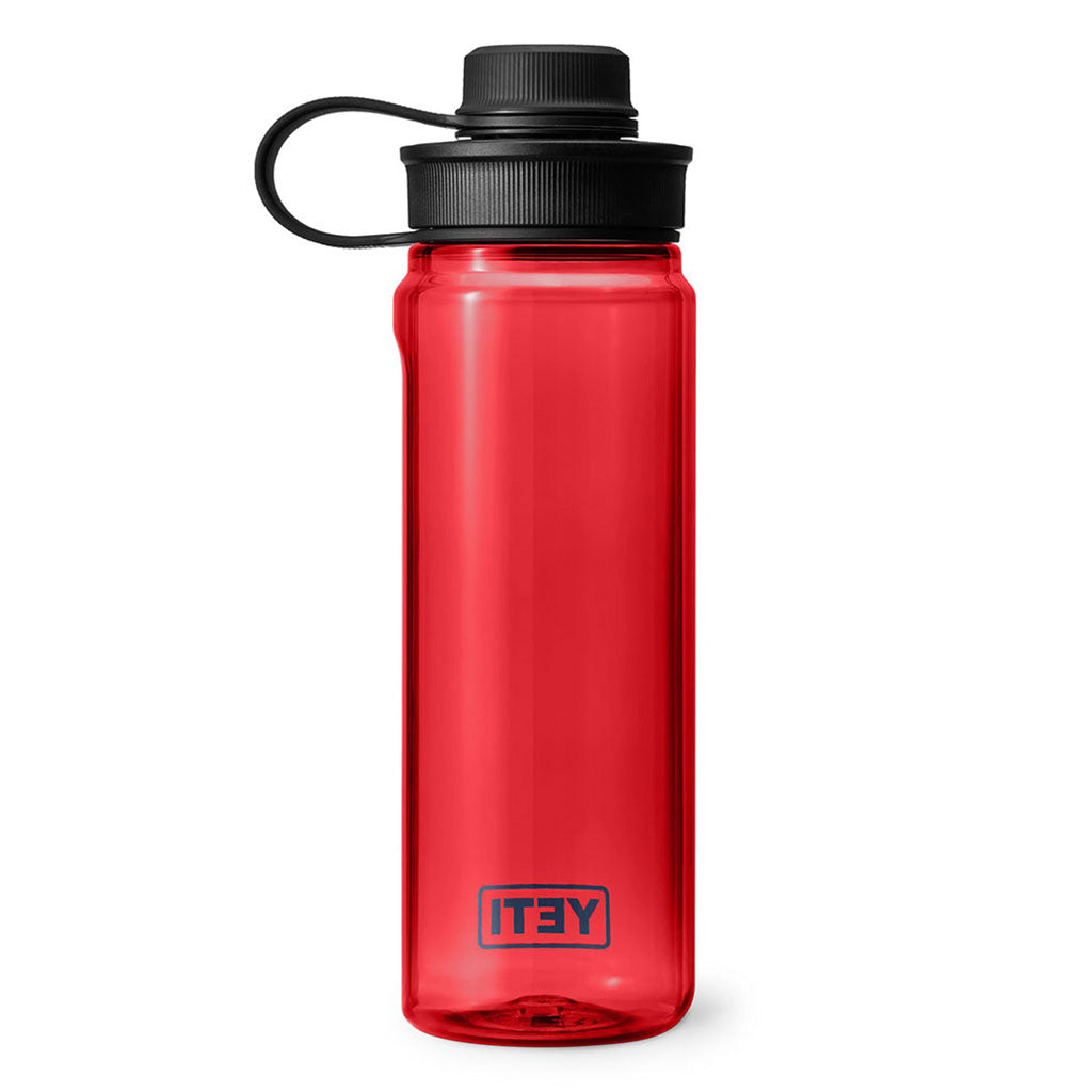 Yonder .75L Tether Bottle i farven Rescue rød set forfra