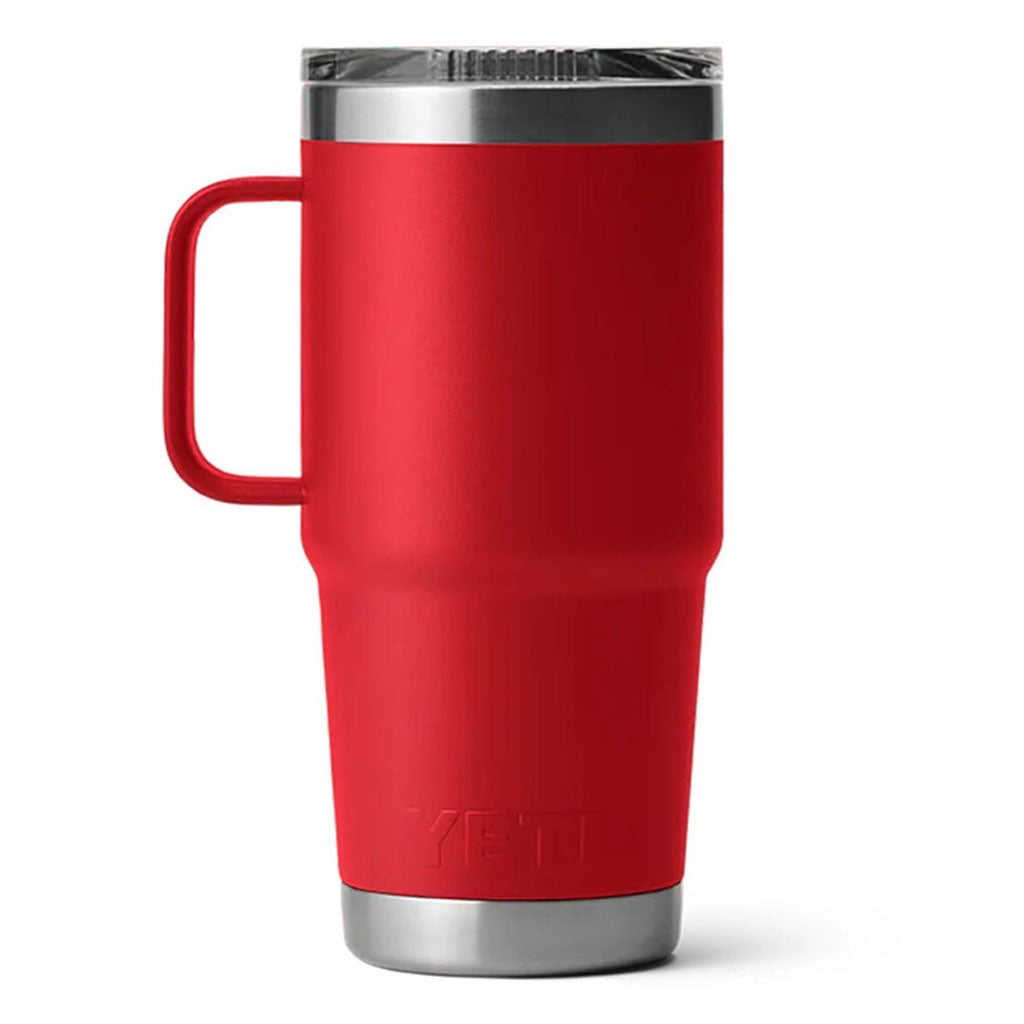 Rambler 20 Oz Travel i farven Rescue rød set fra venstre side