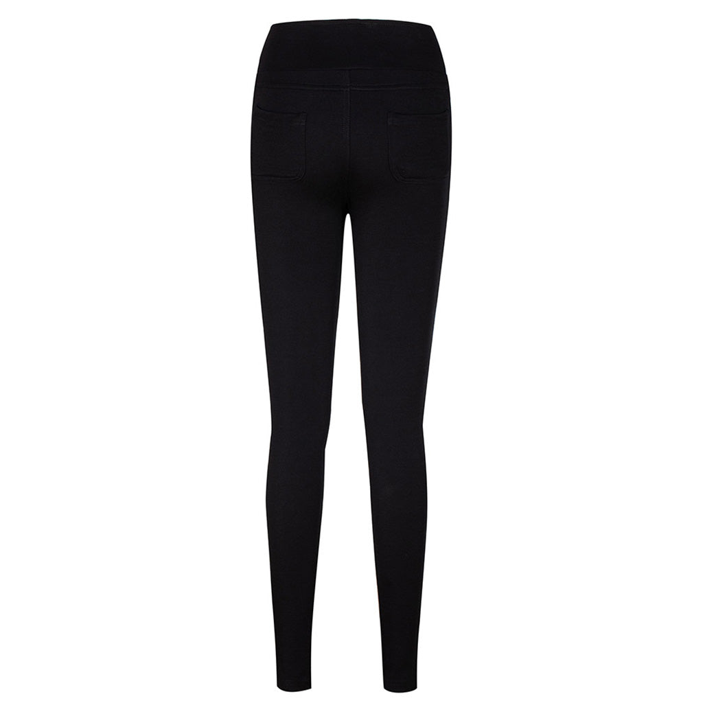 Trollveggen tights Bukser i farven Pure sort set bagfra