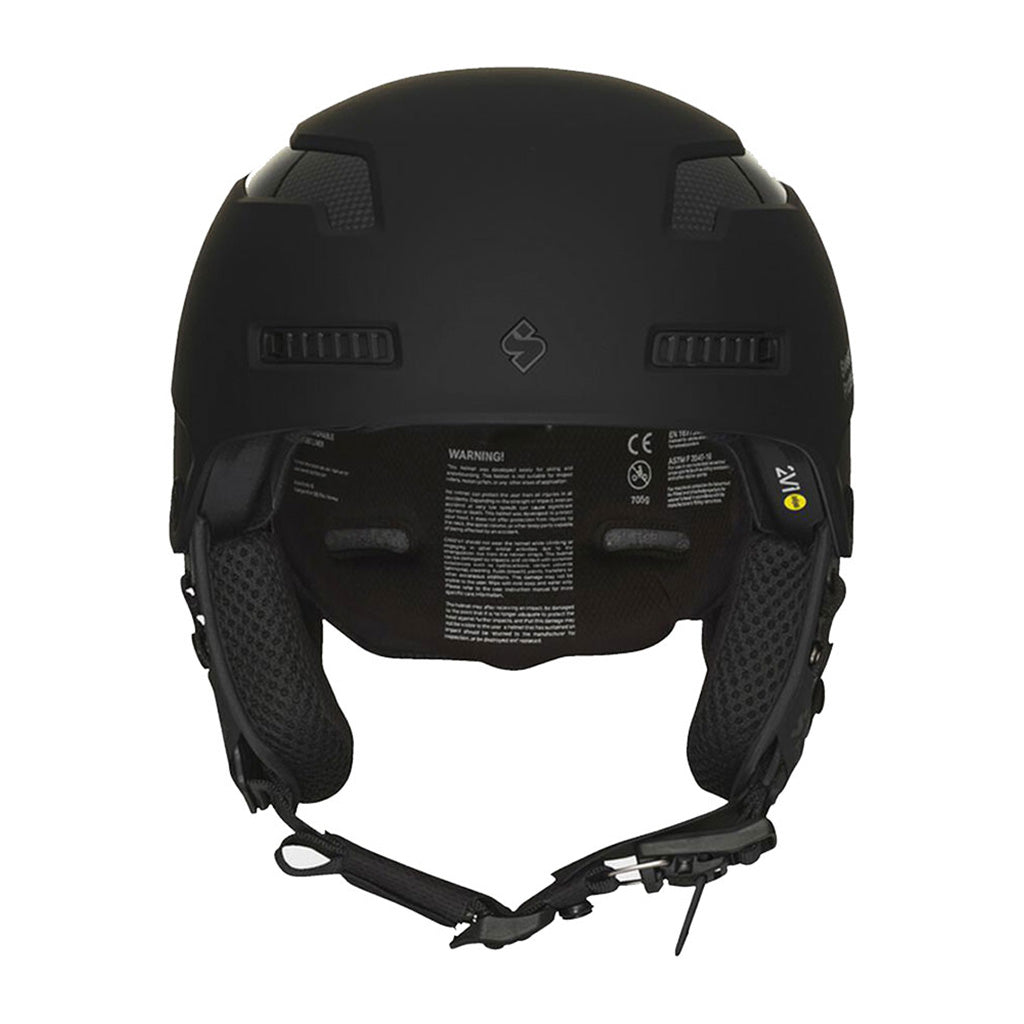 En Skihjelm, Trooper 2Vi MIPS i farven Dirt sort set bagfra