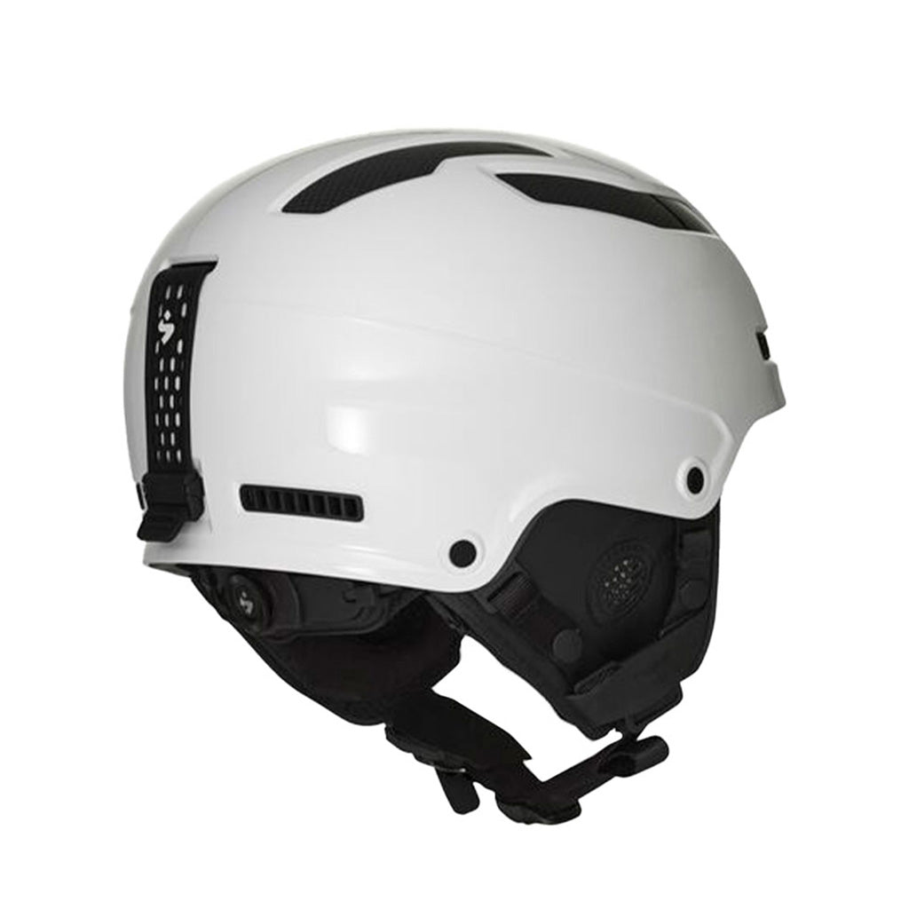 En Skihjelm, Trooper 2Vi MIPS i farven Gloss hvid set fra venstre side