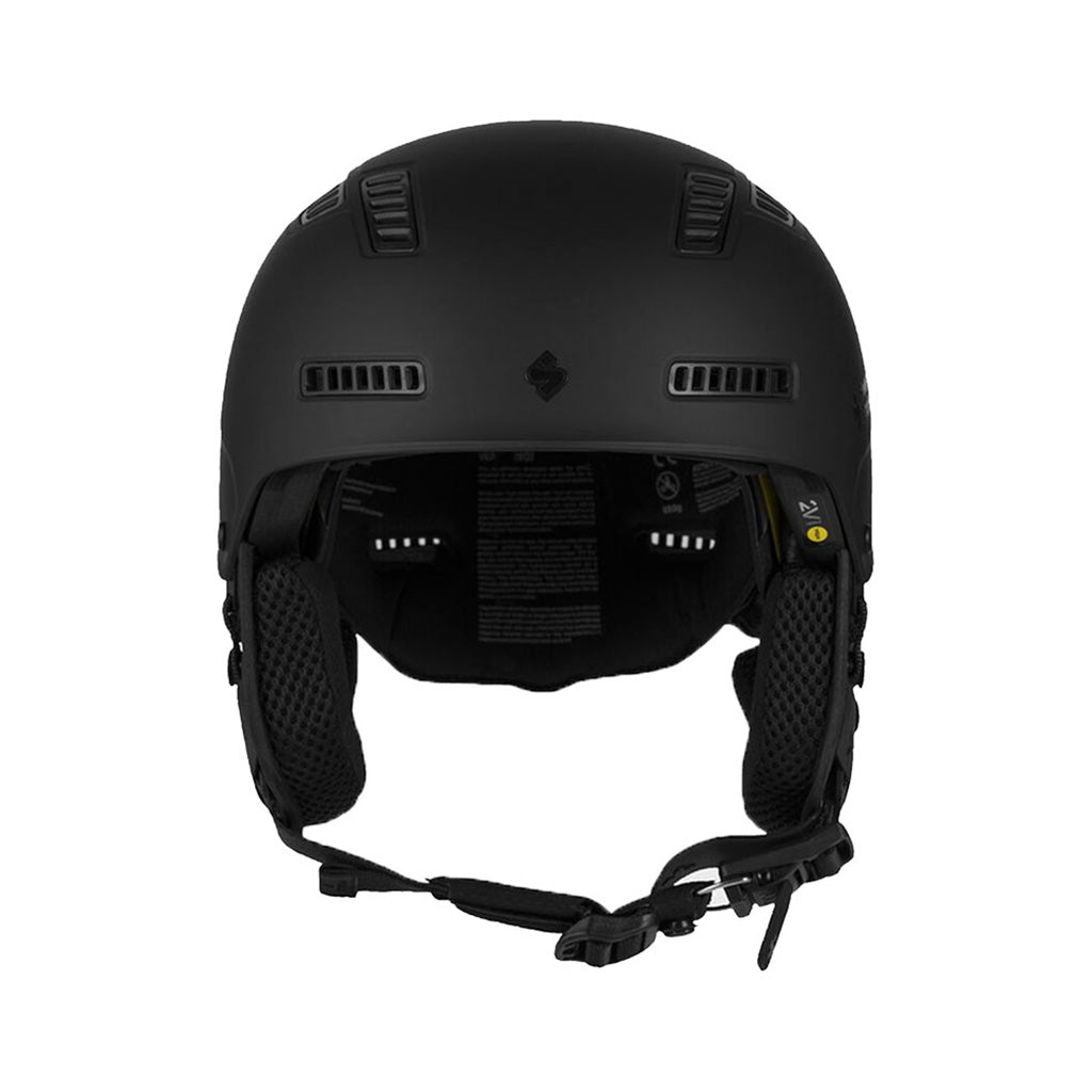 En Skihjelm, Igniter 2Vi MIPS i farven Dirt sort set bagfra