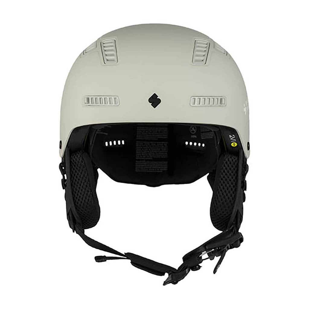 En Skihjelm, Igniter 2Vi MIPS i farven Matte Bronco hvid set bagfra