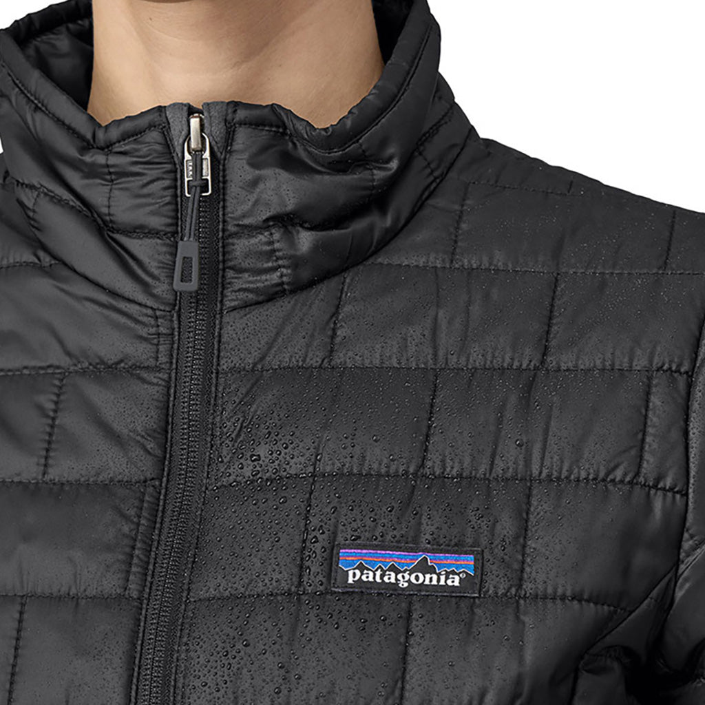 Nano Puff Midlayer i farven sort nærbillede