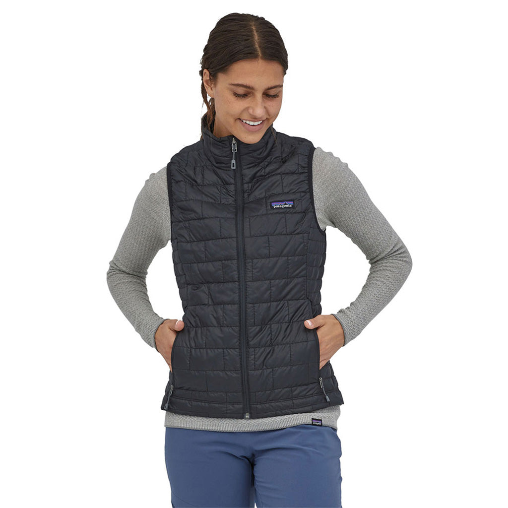 Nano Puff Vest Midlayer i farven sort set forfra
