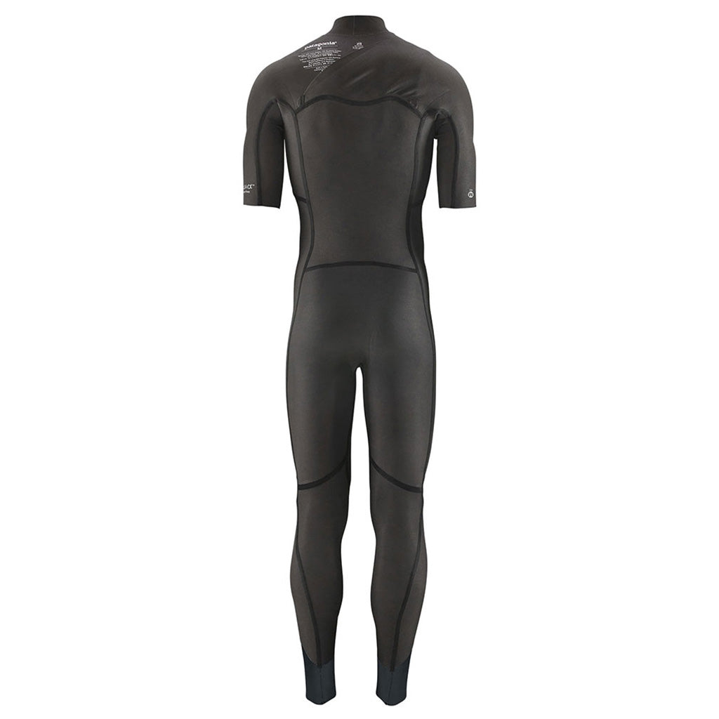 En Våddragt, R1 Lite Yulex FZ S/S Full Suit i farven sort set bagfra