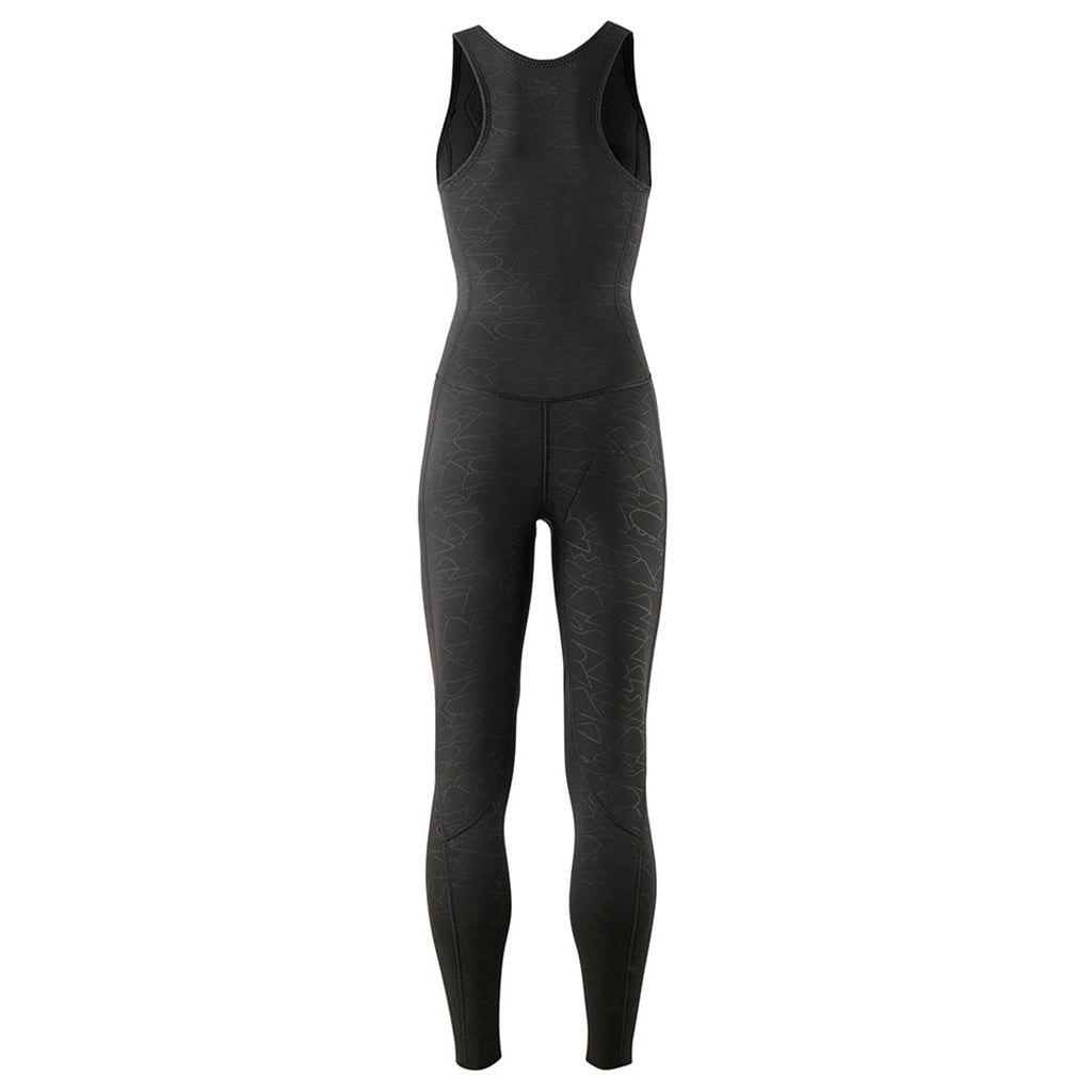 En Våddragt, R1 Lite Yulex Long Jane i farven sort set bagfra