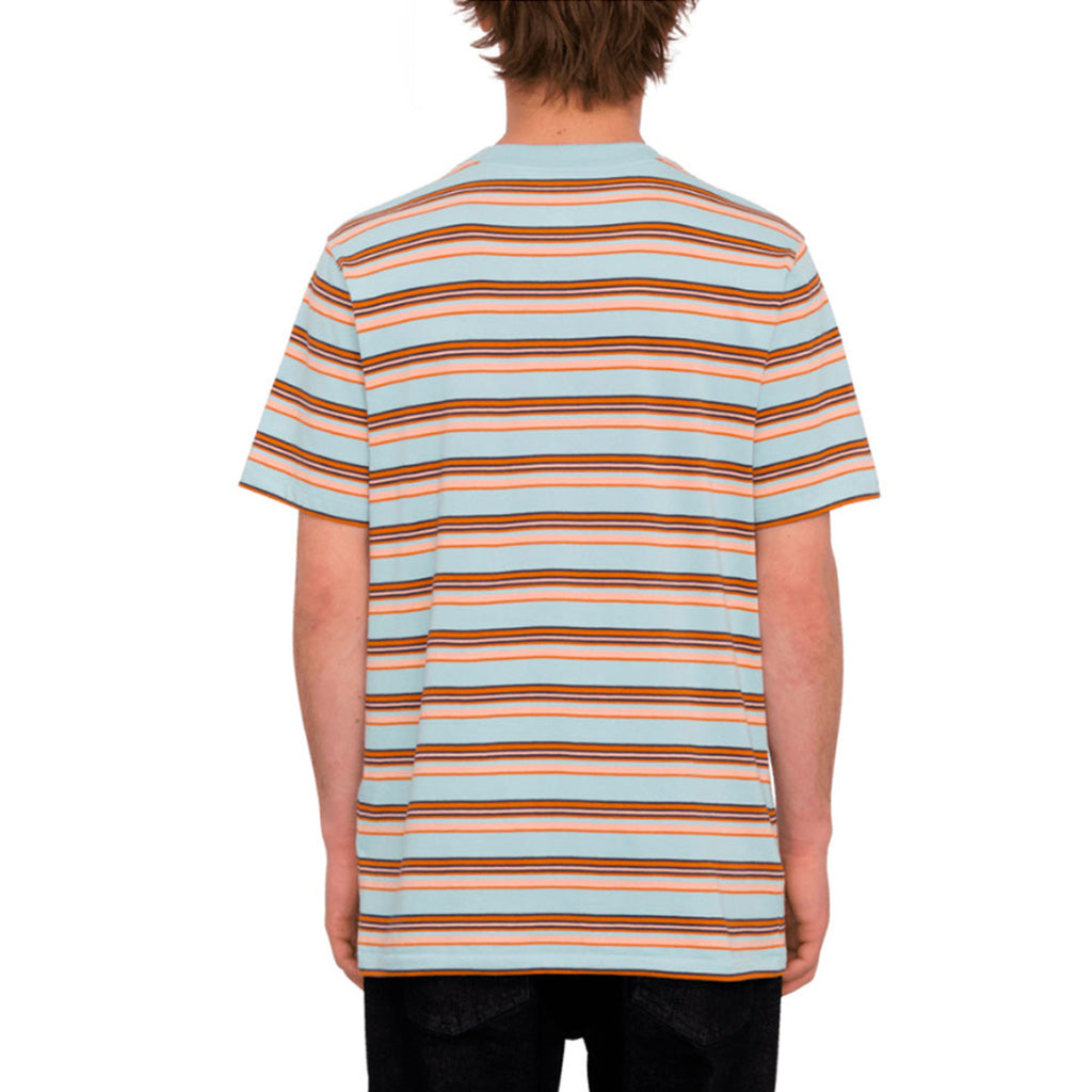 En T-Shirt, Commixt Crew Ss i farven Celestial blå set bagfra