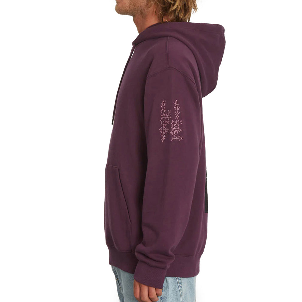 En Hoodie, Fa Vaderetro Pullover i farven Mulberry set fra venstre side