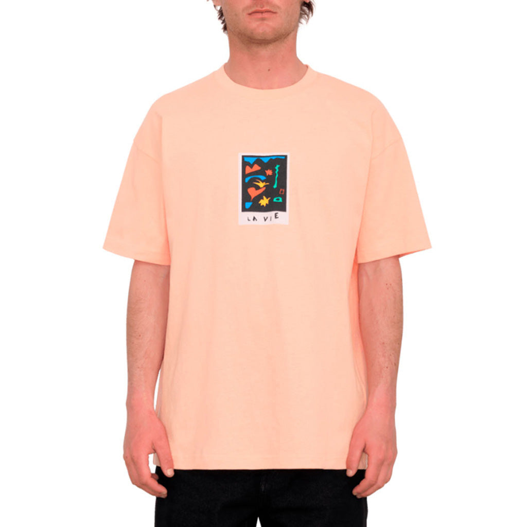 En T-Shirt, Fa Arthur Longo 3 Lse Sst i farven Salmon