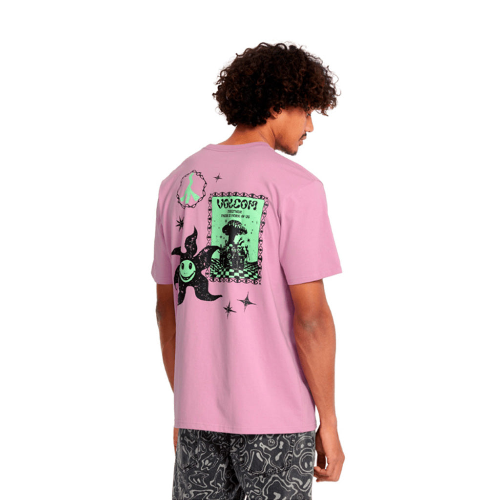 En T-Shirt, Filip Rygalski 2 Sst i farven Steel lilla set bagfra