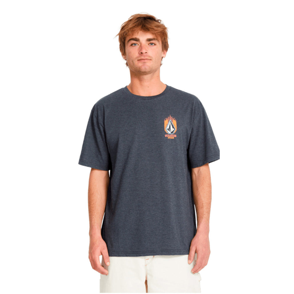 En T-Shirt, Draggin Stone Heather Sst i farven Heather sort