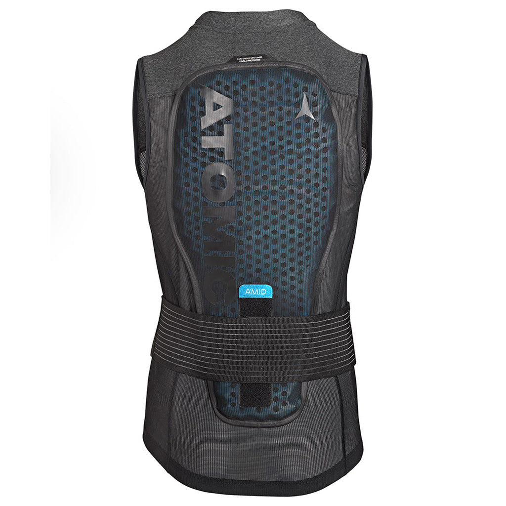 Rygskjold, Live Shield Vest Amid M i farven All sort set bagfra