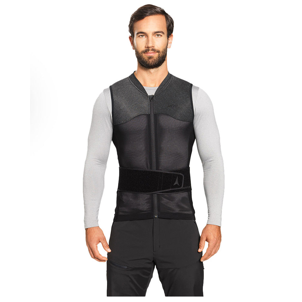 Rygskjold, Live Shield Vest Amid M i farven All sort set forfra