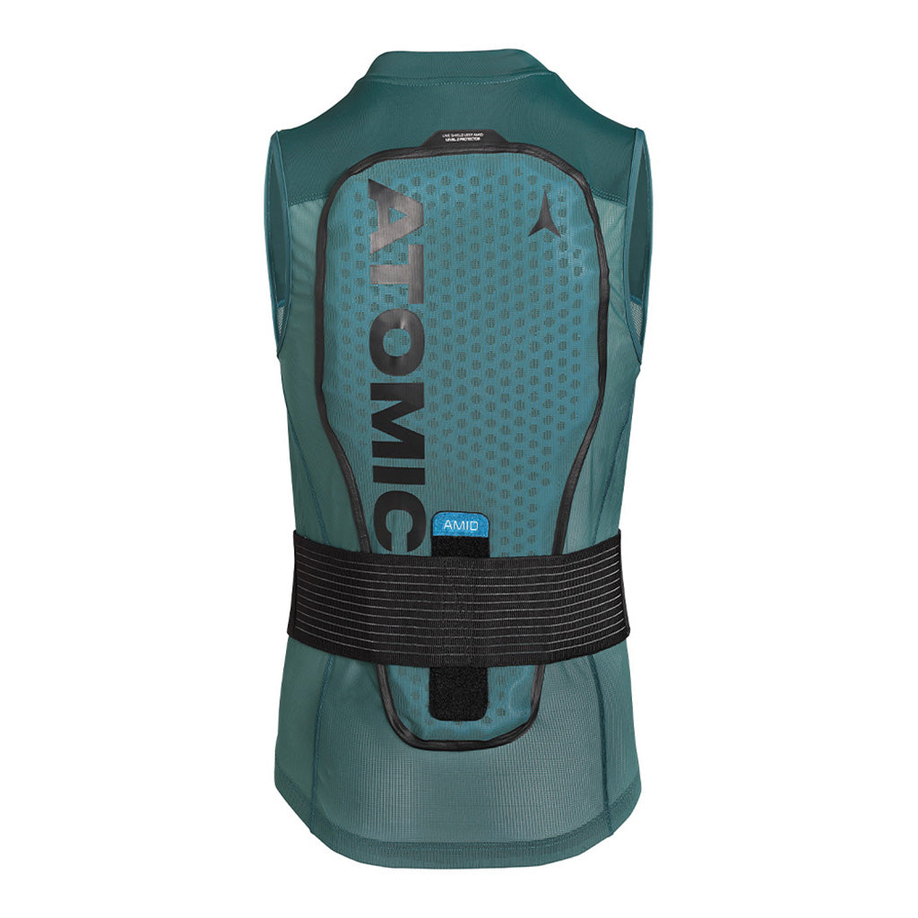 Rygskjold, Live Shield Amid Vest LV1 i farven Dark grøn set bagfra