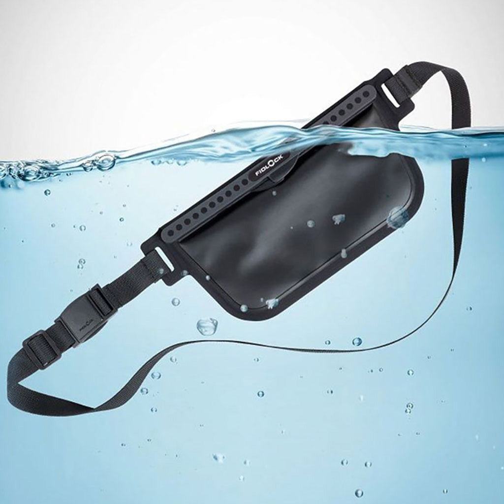 Sling Bag sort / sort sort set fra en skrå vinkel