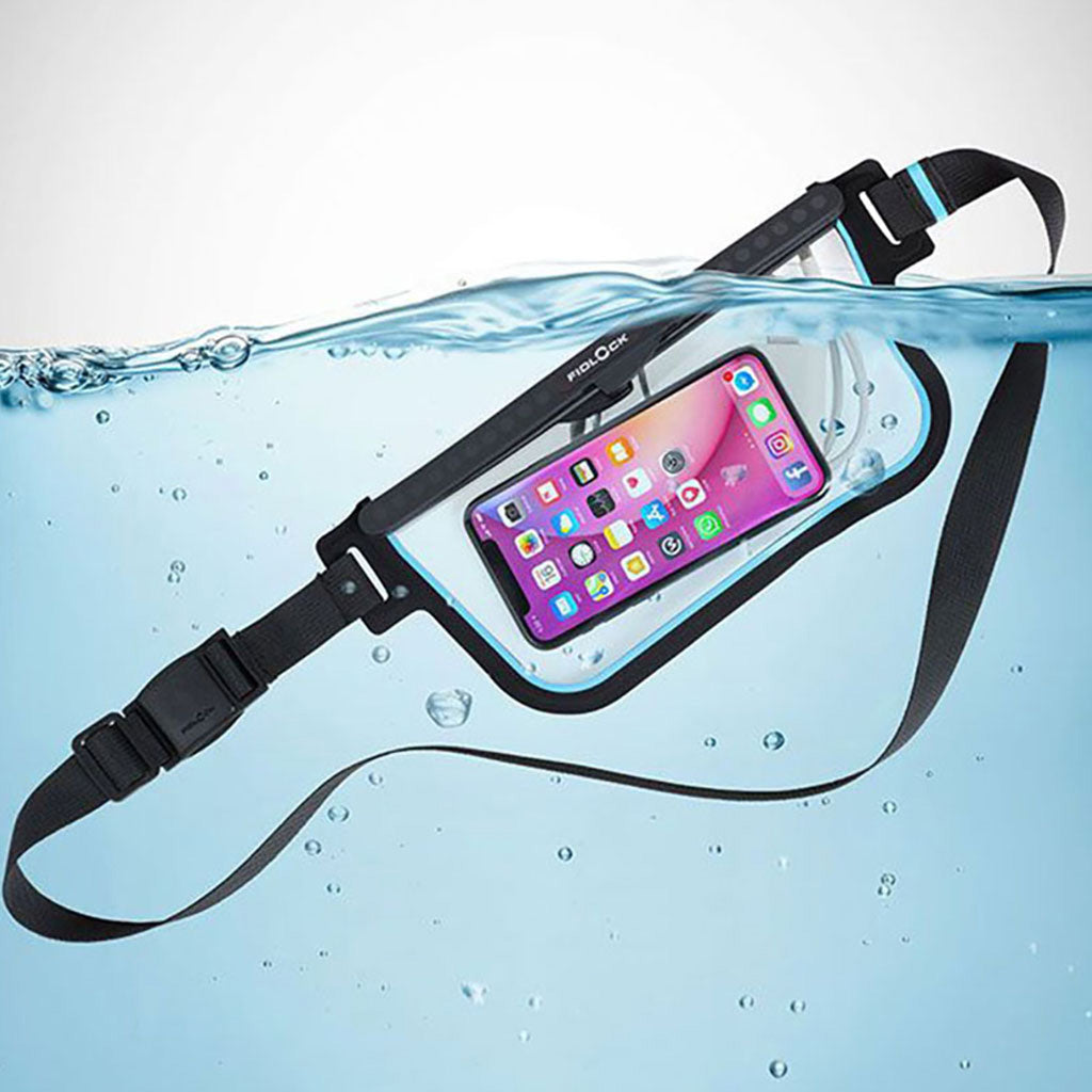 Sling Bag i farven sort / Transparent set fra en skrå vinkel