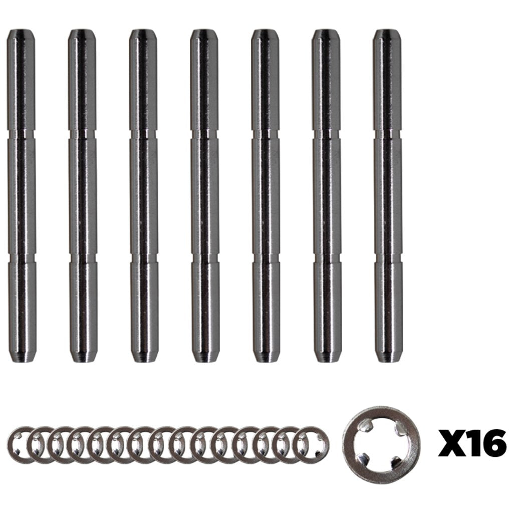 48-A2 - H-Uniback Snaplock-pin w/ O-clips - 8PK