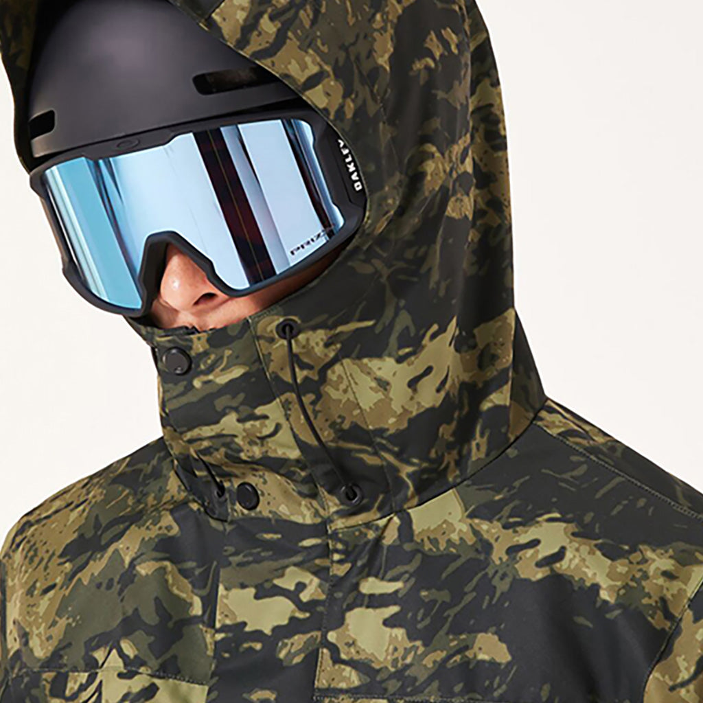 En Skijakke, Core Div. RC Insulated i farven Tiger Camo grøn nærbillede