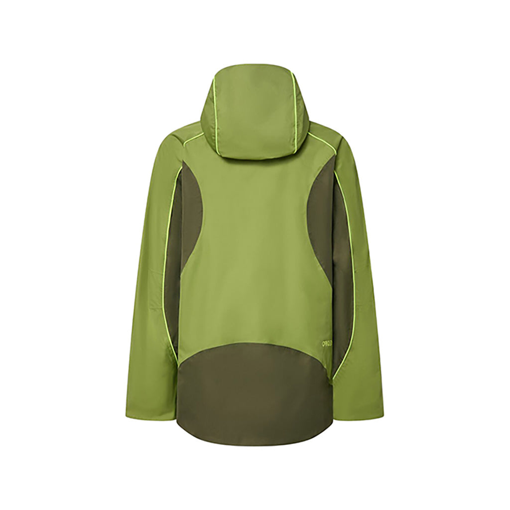 En Skijakke, TCc Camber røduct Shell i farven Fern set bagfra