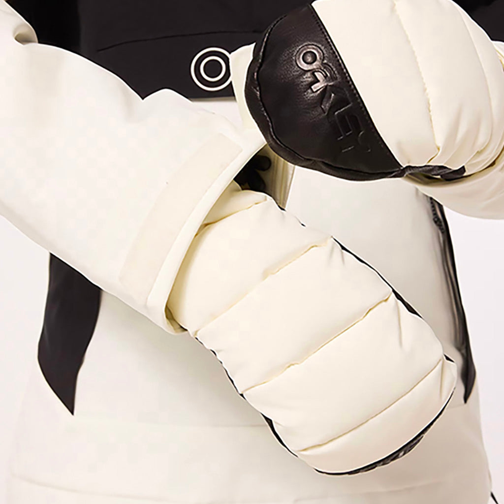 En Anorak, TNP TBT Insulated i farven Arctic hvid/sort nærbillede