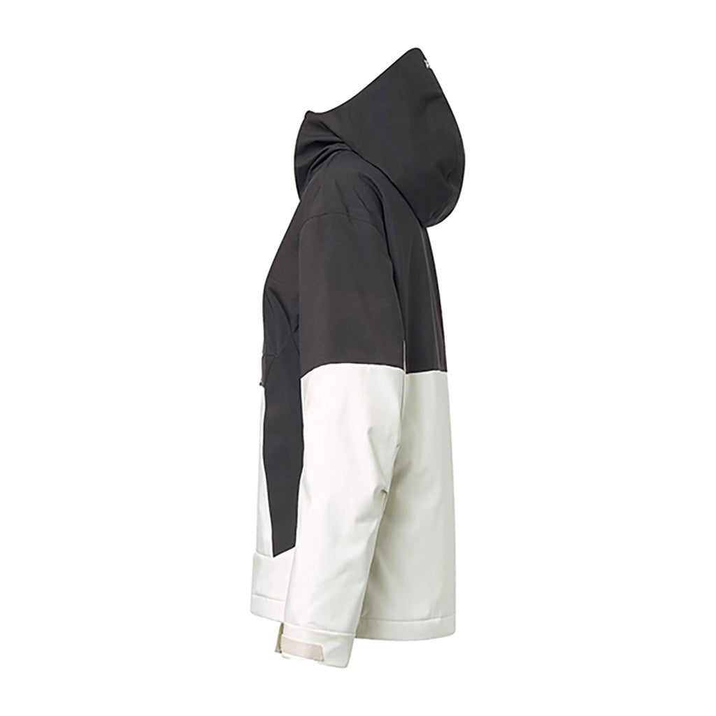 En Anorak, TNP TBT Insulated i farven Arctic hvid/sort set fra venstre side