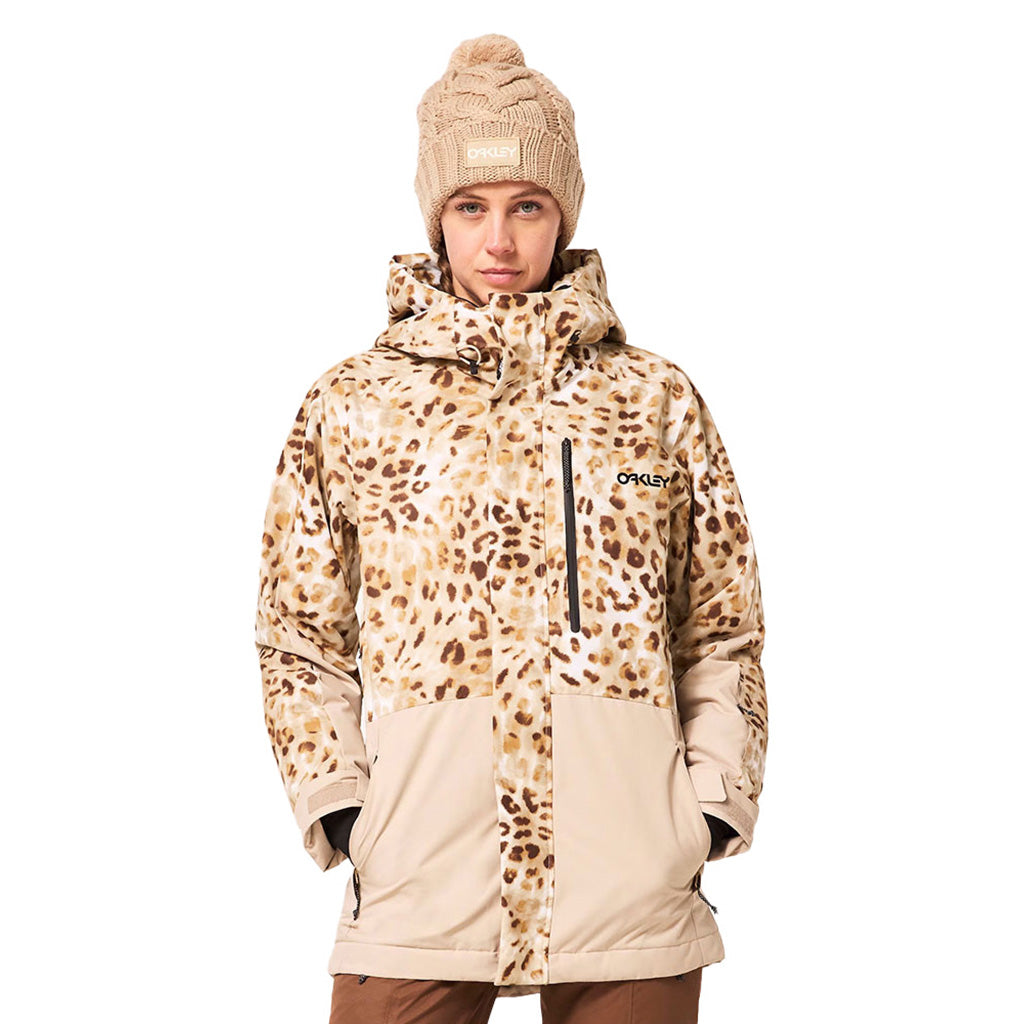 En Skijakke, TNP TBT Insulated i farven Cheetah Td Print set forfra