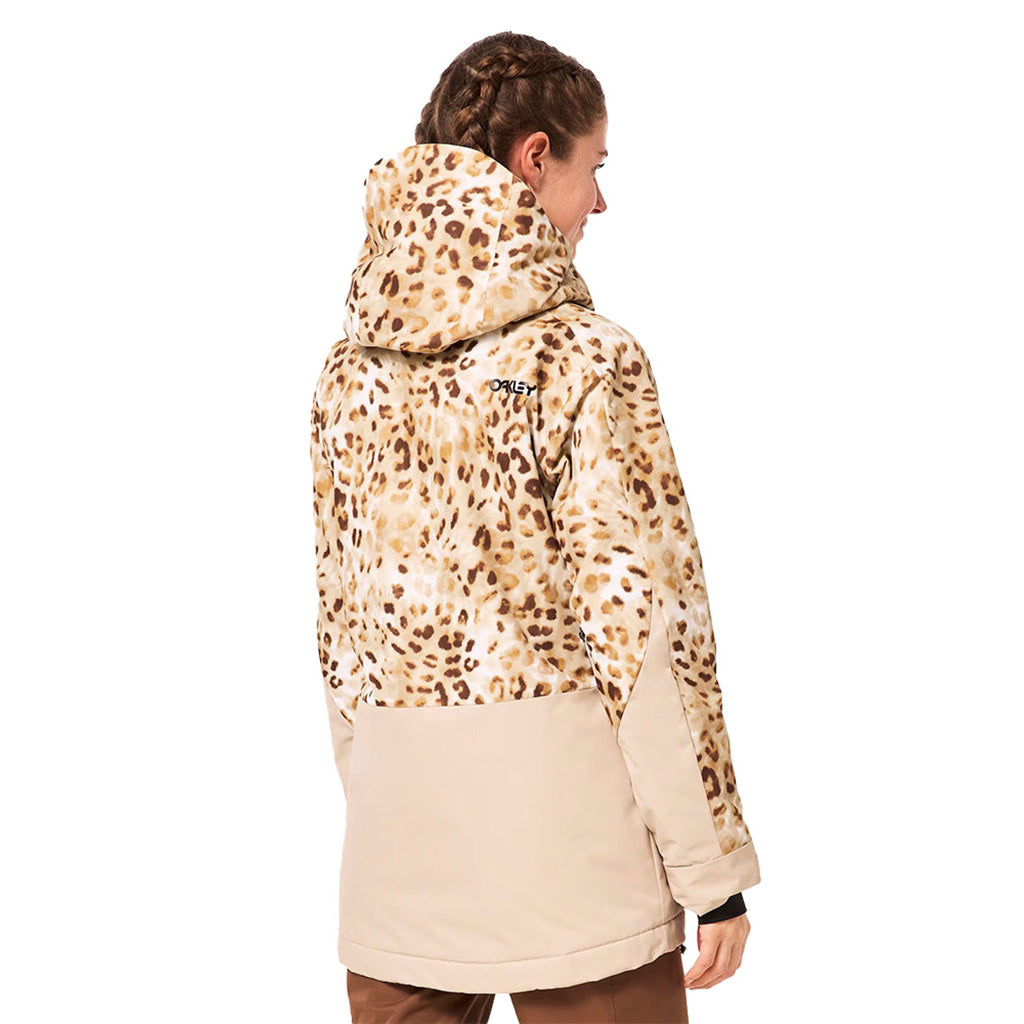 En Skijakke, TNP TBT Insulated i farven Cheetah Td Print set bagfra