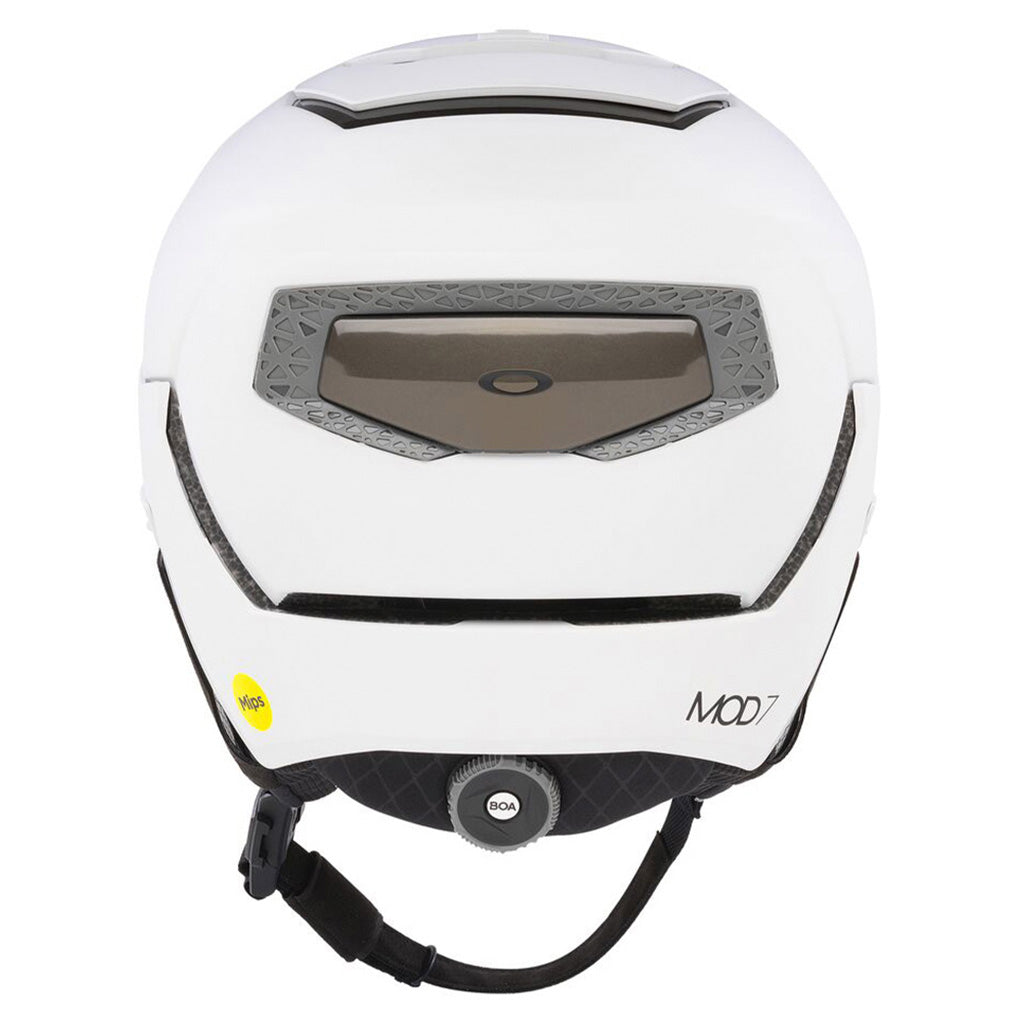 En Skihjelm, MOD7 i farven hvid W. Prizm Rose Gold set bagfra