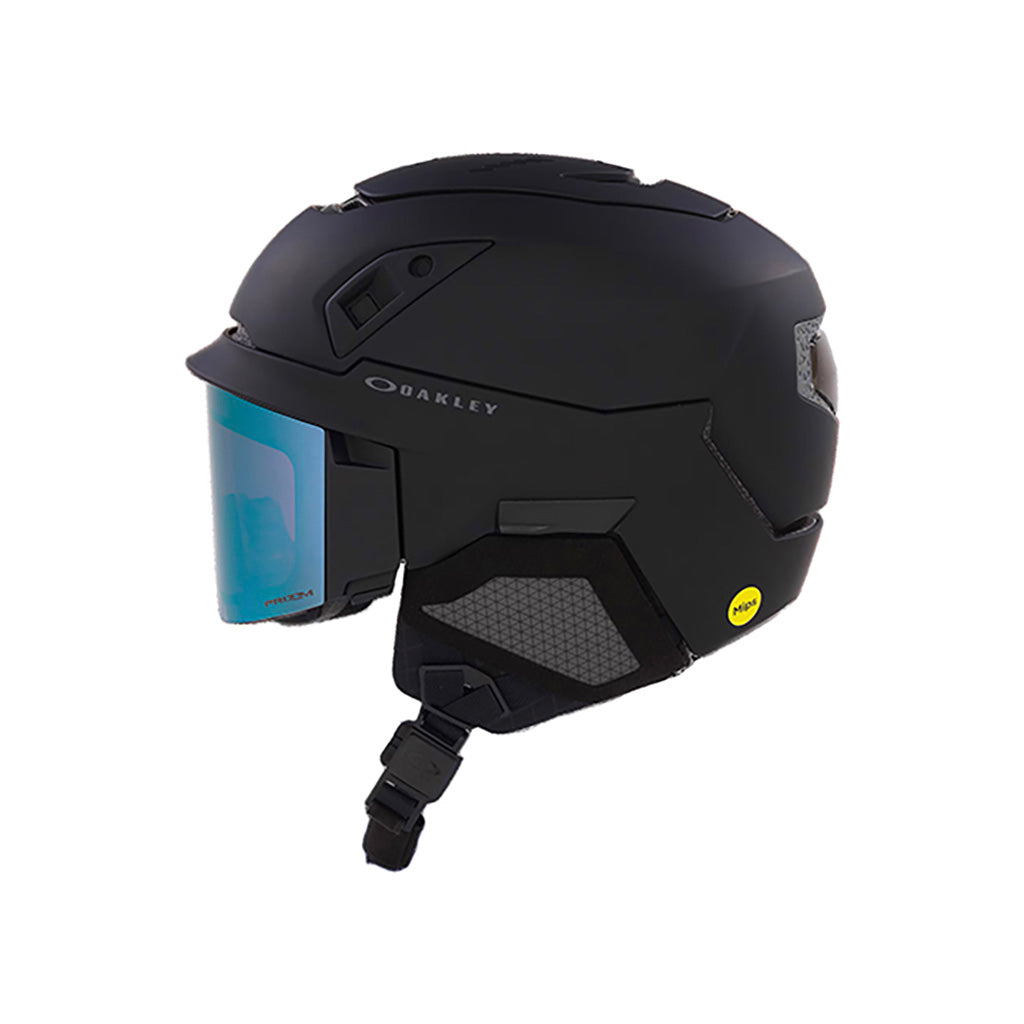 En Skihjelm, MOD7 i farven sortout/Prizmsapphre Iridium set fra venstre side