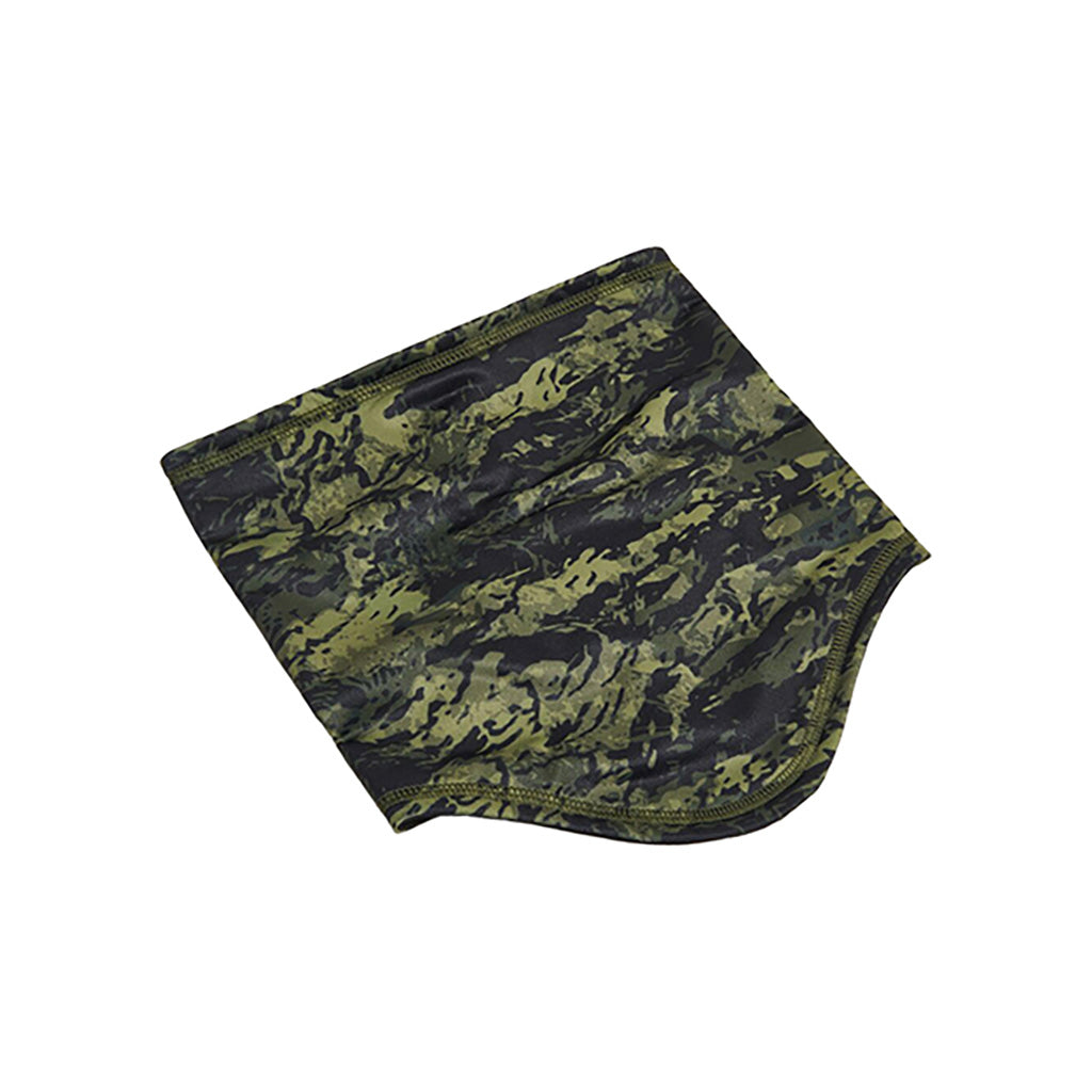 En Halsedisse, Printed Neck Gaiter i farven Tiger Camo grøn set fra en skrå vinkel