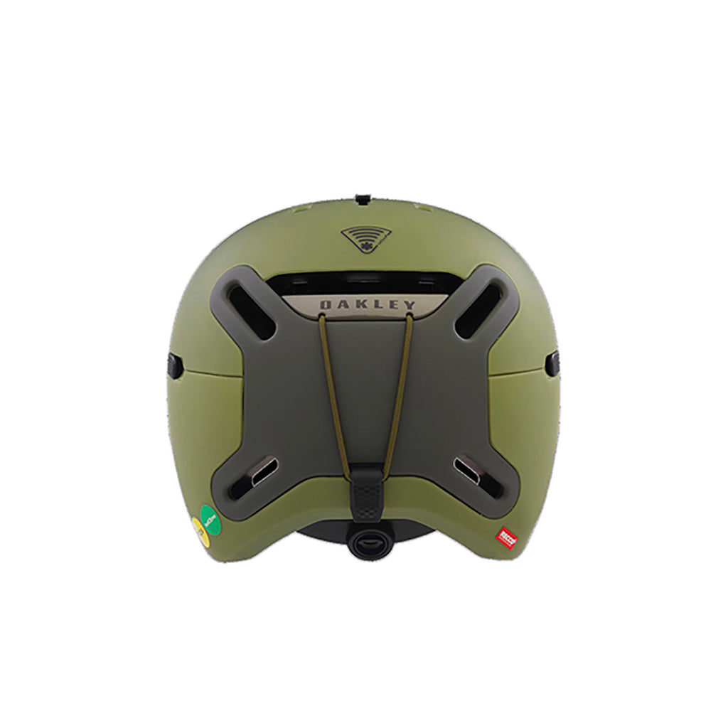 En Skihjelm, Mod BC i farven Matte Fern/Dark Brush set bagfra