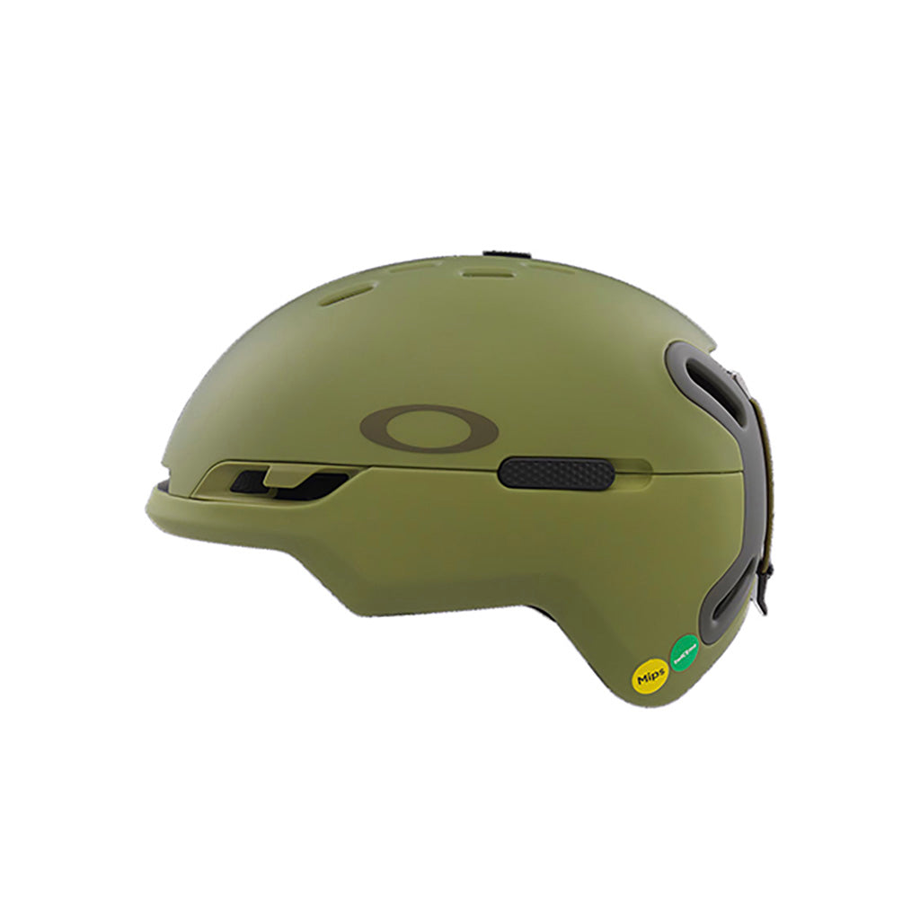 En Skihjelm, Mod BC i farven Matte Fern/Dark Brush set fra venstre side