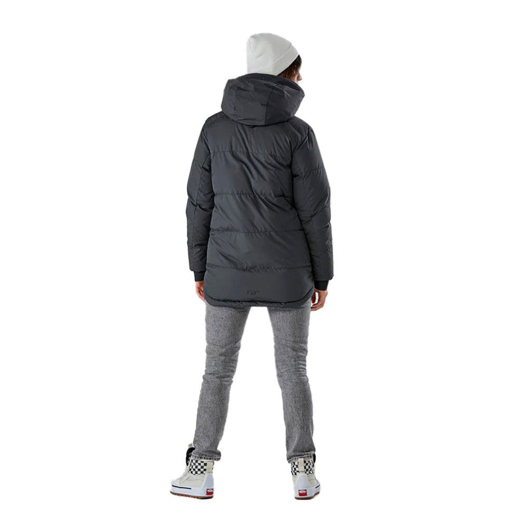 En Jakke, Root Down i farven Slate sort set bagfra