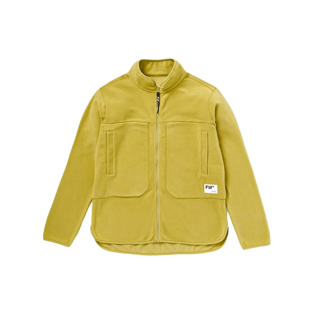 En Jakke, Root Light Fleece i farven Dark Sulphur set forfra